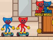 Juego Hugli Wugli rojo y azul en línea