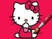 Juego Kitty para colorear fácil en línea