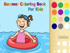 Juego Libro para colorear de verano para niños en línea Juego Libro para colorear de verano para niños en línea