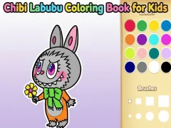 Juego Libro para colorear de Chibi Labubu para niños en línea