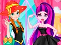 Juego Princesa contra Chica Monstruo en línea