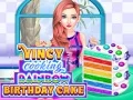 Juego Vincy Cocinando Pastel de Cumpleaños Arcoíris en línea