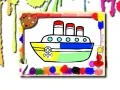 Juego Libro para colorear barcos en línea