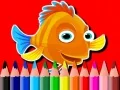 Juego De vuelta a la escuela: Libro para colorear peces en línea