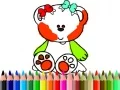 Juego De vuelta a la escuela: Coloreando el dulce oso en línea