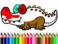 Juego De Vuelta a la Escuela: Colorear el Aligator en línea