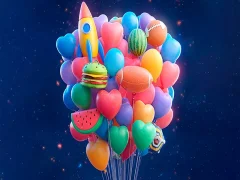 Juego Fusionar 3D- Match 3 globos en línea