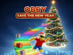 Juego Obby salva el año nuevo en línea