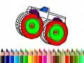 Juego De regreso a la escuela: Coloreo de camiones monstruo en línea