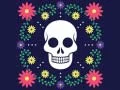 Juego Rompecabezas de Calavera Colorida en línea
