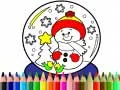 Juego De vuelta a la escuela: Libro de colorear de Navidad en línea
