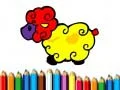 Juego Coloración de corderito en línea