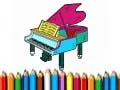Juego De vuelta a la escuela: Libro para colorear de piano en línea