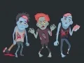 Juego Coloración de Zombies y Esqueletos en línea