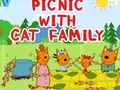 Juego Picnic con la familia gato en línea Juego Picnic con la familia gato en línea