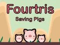 Juego Fourtris: Salvando cerdos en línea
