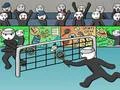 Juego Bádminton con Figuras de Palito 3 en línea