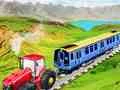 Juego Tractor encadenado remolcando tren en línea