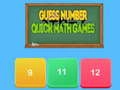 Juego Adivina el número Juegos de matemáticas rápidos en línea