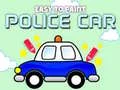 Juego Fácil de Pintar Coche Policía en línea