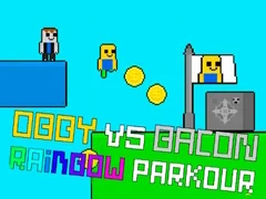 Juego Obby vs Bacon Parkour Arcoíris en línea