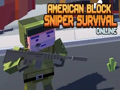 Juego Supervivencia Online del Francotirador Americano en Bloques en línea