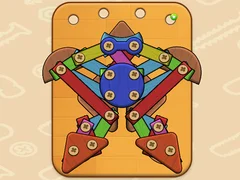 Juego Rompecabezas de Madera y Tornillos en línea