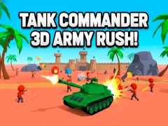 Juego ¡Comandante del tanque 3d Army Rush! en línea