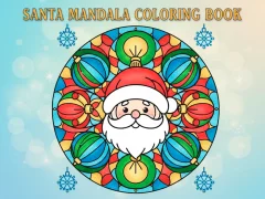 Juego Libro para colorear de mandala de Papá Noel en línea