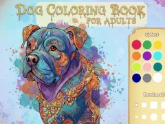 Juego Libro para colorear de perros para adultos en línea