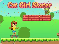 Juego Patinadora chica gato en línea