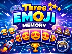 Juego Memoria de tres emojis en línea