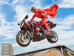 Juego Real moto super héroe truco 3d en línea