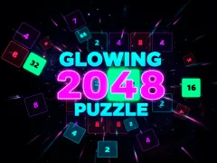 Juego Rompecabezas resplandeciente de 2048 en línea
