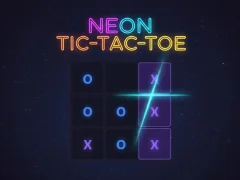 Juego Tic-Tac-Toe de neón en línea