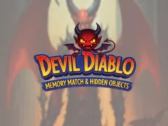 Juego Devil Diablo Memory Match y objetos ocultos en línea