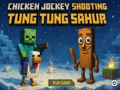 Juego Pollo Jockey Disparando Tung Tung Sahur en línea Juego Pollo Jockey Disparando Tung Tung Sahur en línea