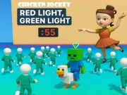 Juego Jockey de pollo: luz roja de color verde claro en línea Juego Jockey de pollo: luz roja de color verde claro en línea