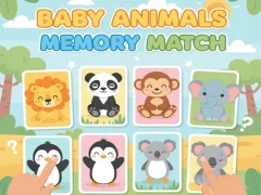 Juego Partido de memoria de animales bebés en línea Juego Partido de memoria de animales bebés en línea