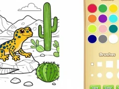Juego Libro para colorear de animales del desierto para niños en línea