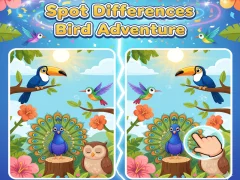 Juego Encuentra diferencias Aventura de aves en línea