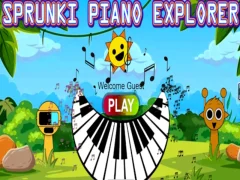 Juego Explorador de piano Sprunki en línea