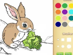 Juego Libro para colorear de conejito para niños en línea