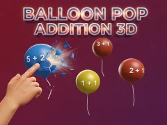 Juego Adición de estallido de globos modelo 3d en línea