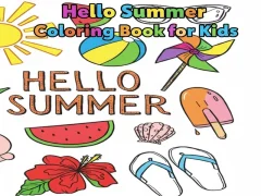 Juego Hola verano libro para colorear para niños en línea Juego Hola verano libro para colorear para niños en línea