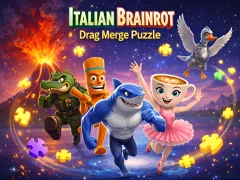 Juego Rompecabezas italiano de fusión de arrastre Brainrot en línea