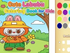 Juego Lindo libro para colorear Labubu para niños en línea Juego Lindo libro para colorear Labubu para niños en línea