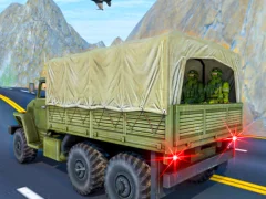 Juego Transporte de vehículos del ejército, conducción de camiones. en línea Juego Transporte de vehículos del ejército, conducción de camiones. en línea
