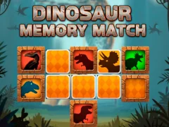 Juego Partido de memoria de dinosaurios en línea