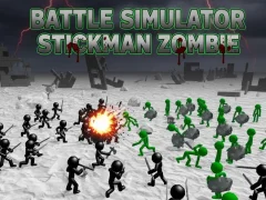 Juego Simulador de batalla Stickman Zombi en línea
